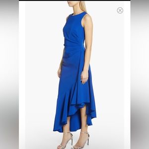 Eliza J Asymmetric Ruffle Hem Cocktail Dress 8